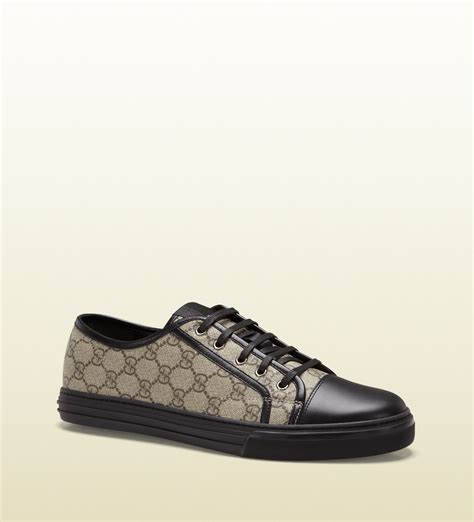 gucci men's black gg imprimé|Men's GG Screener sneaker in black GG canvas .